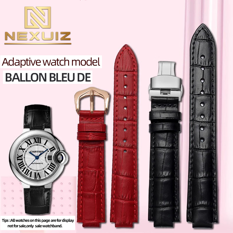 Cartier Watch Ballon Bleu - Leather Watch Band For BALLON BLEU