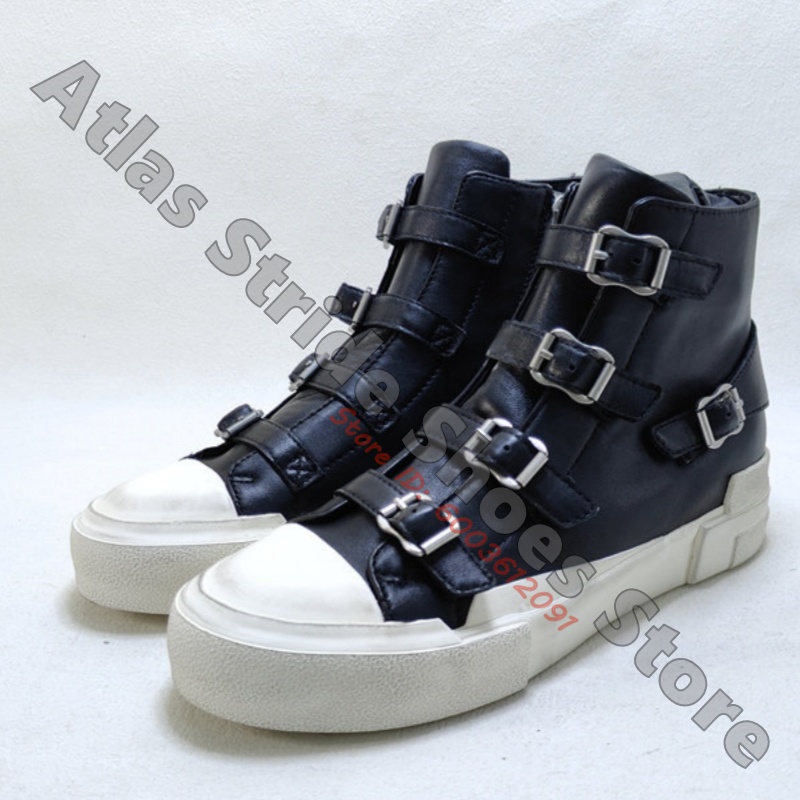 Mesh Strap Metal - Contrast High Top Sneakers Multi Silver