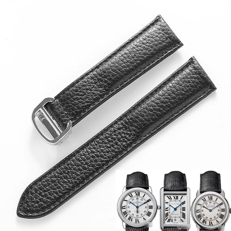 Cartier Watch Tank - Genuine Leather Watch Strap for Cartier