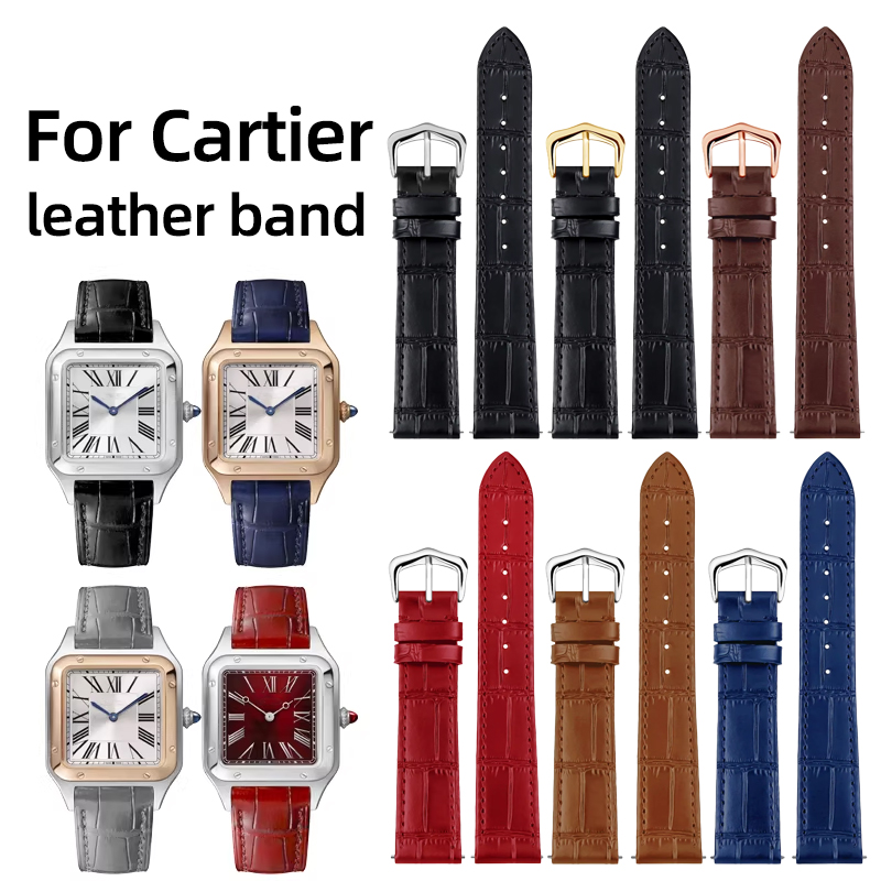 Cartier Watch Tank - 15mm 17mm 18mm 20mm Genuine Leather