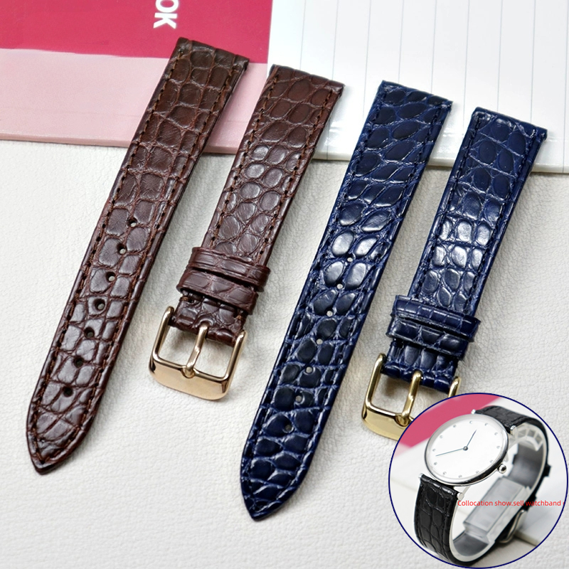 Cartier Watch Tank - Thin crocodile Genuine leather strap For