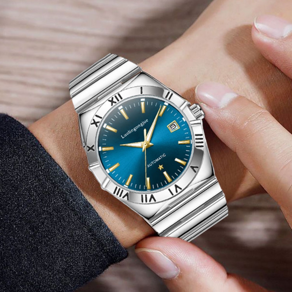 Butterfly Clasp Deployant - Genuine Brand Business Casual Men's Watch,