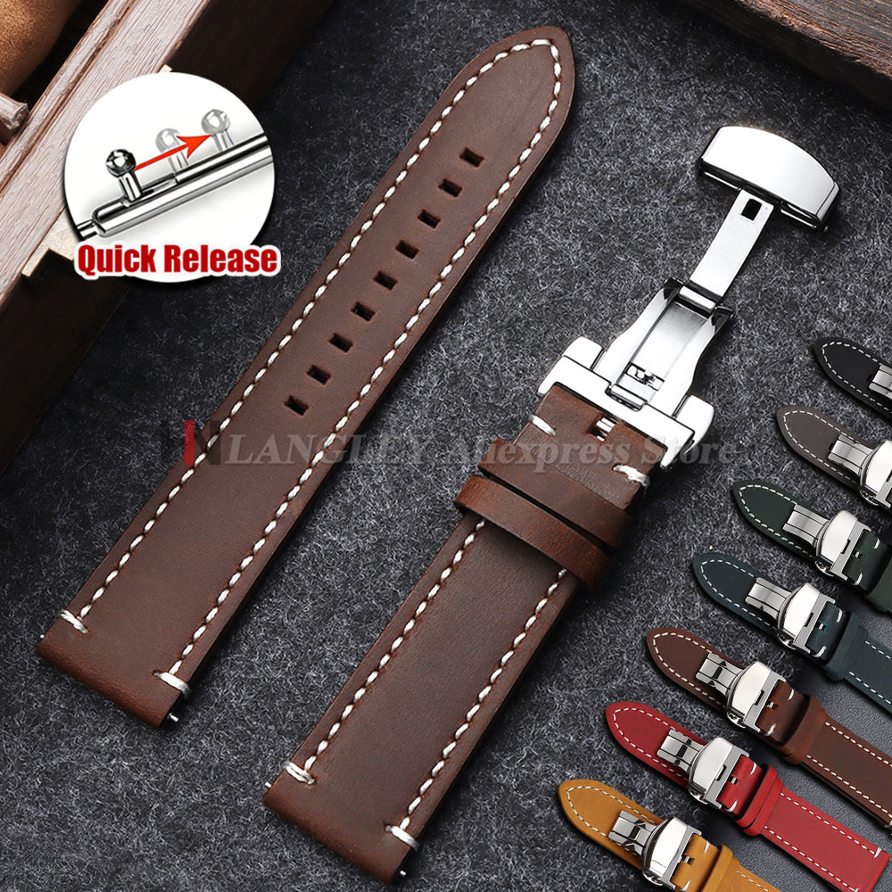 Genuine Calfskin Watch Band fo - Omega Watch Speedmaster 评论和价格