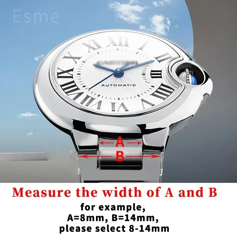 Watchband for Cartier Ballon B - Cartier Watch Ballon Bleu 评论和价格