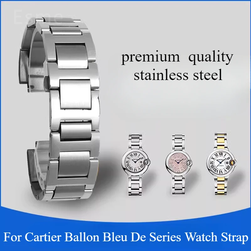 Watchband for Cartier Ballon B - Cartier Watch Ballon Bleu 评论和价格