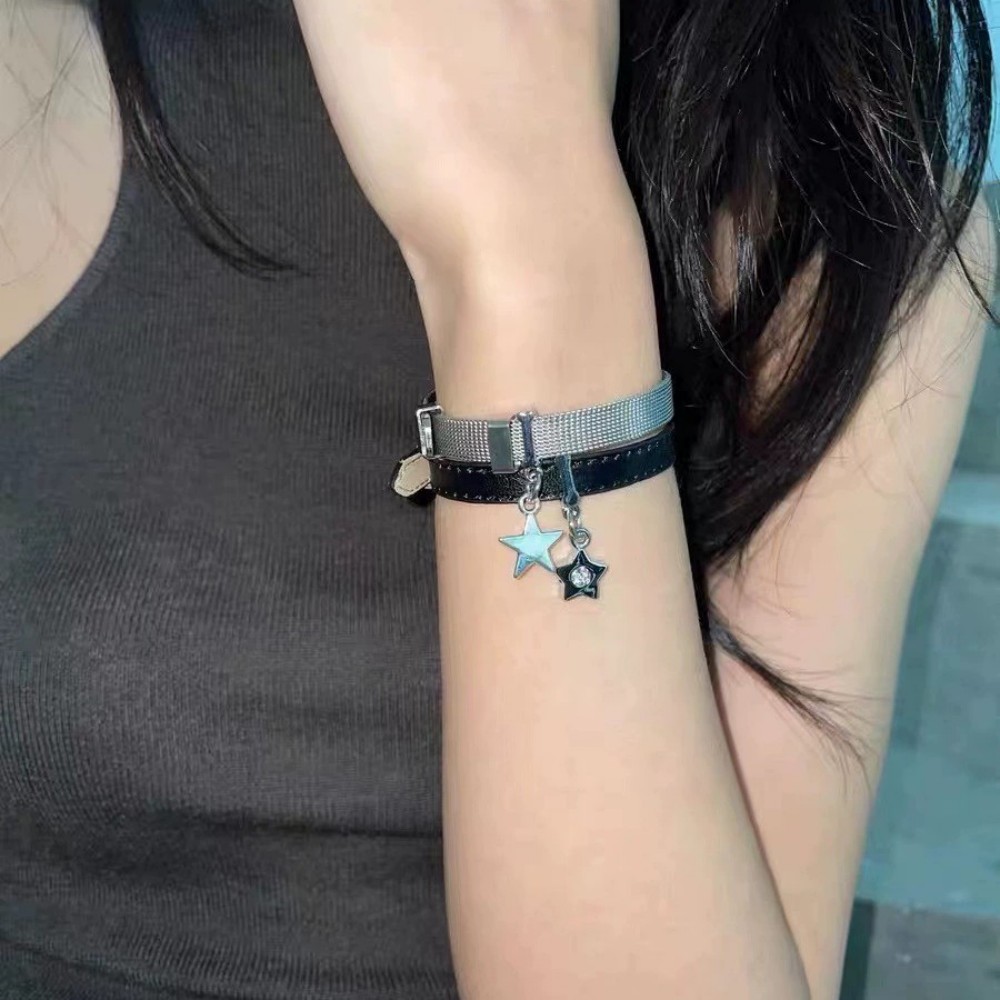Star Charm Bracelet, Mesh Meta - Mesh Strap Metal 评论和价格