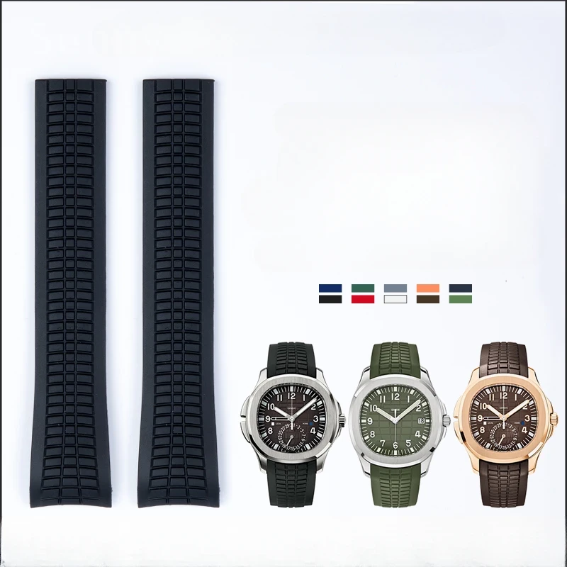 Imported 21mm Sweatproof Silic - Patek Philippe Watch Aquanaut 评论和价格