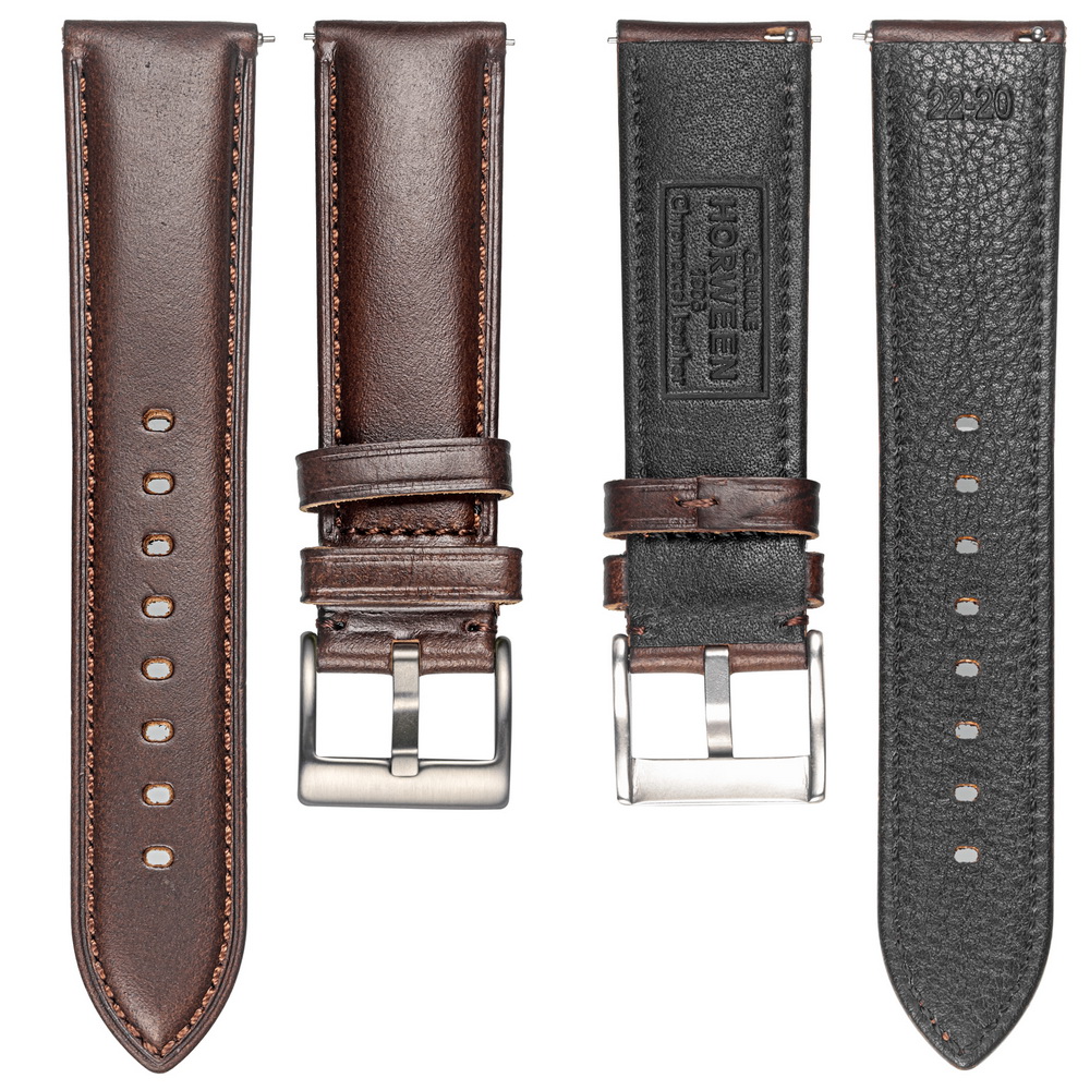 Hemsut Watch Bands Genuine Lea - Leather Strap Quick Release 评论和价格