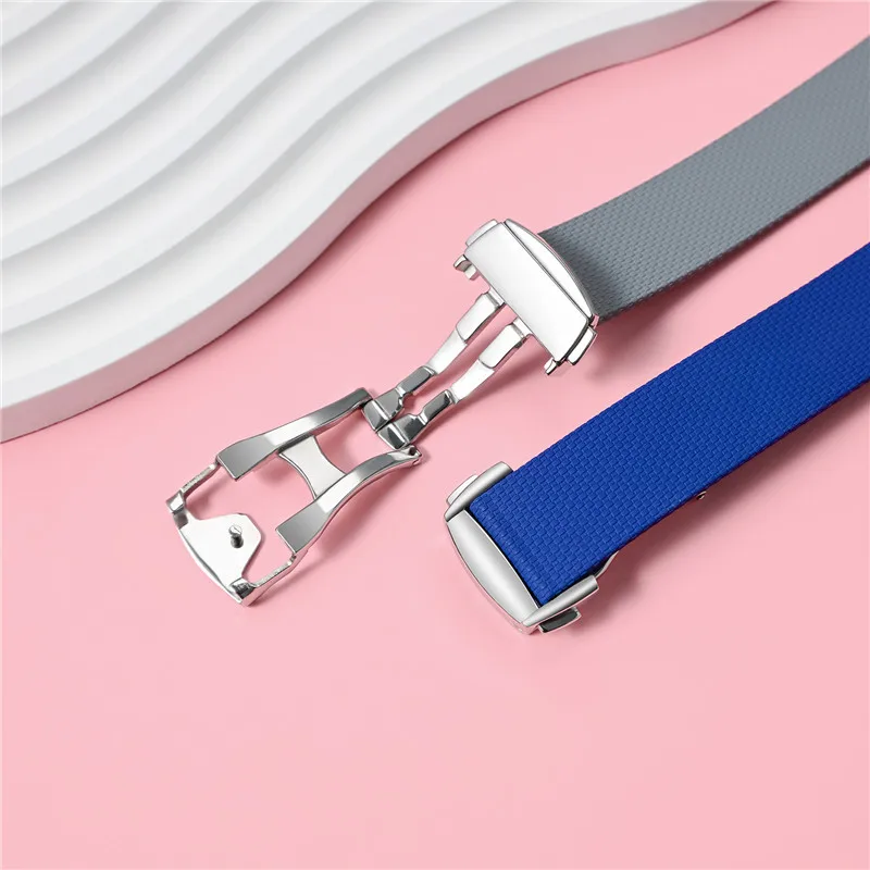 Fluoro Rubber Strap for Swatch - Omega Watch Seamaster 评论和价格