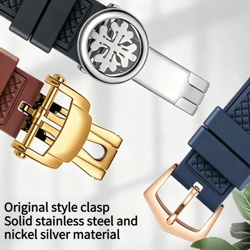 Fluorine rubber watch strap do - Patek Philippe Watch Calatrava 评论和价格