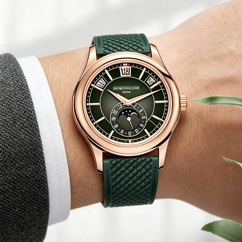 Fluorine rubber watch strap do - Patek Philippe Watch Calatrava 评论和价格