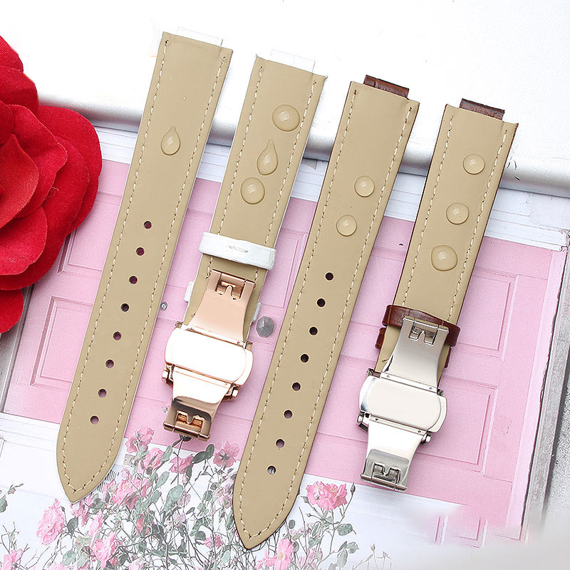 Leather Watch Band For  BALLON - Cartier Watch Ballon Bleu 评论和价格