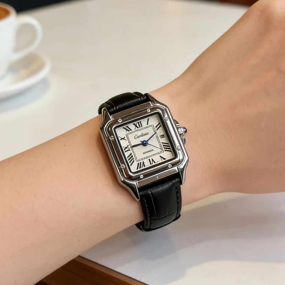 Retro Square Women's Quartz Wa - Cartier Watch Santos 评论和价格