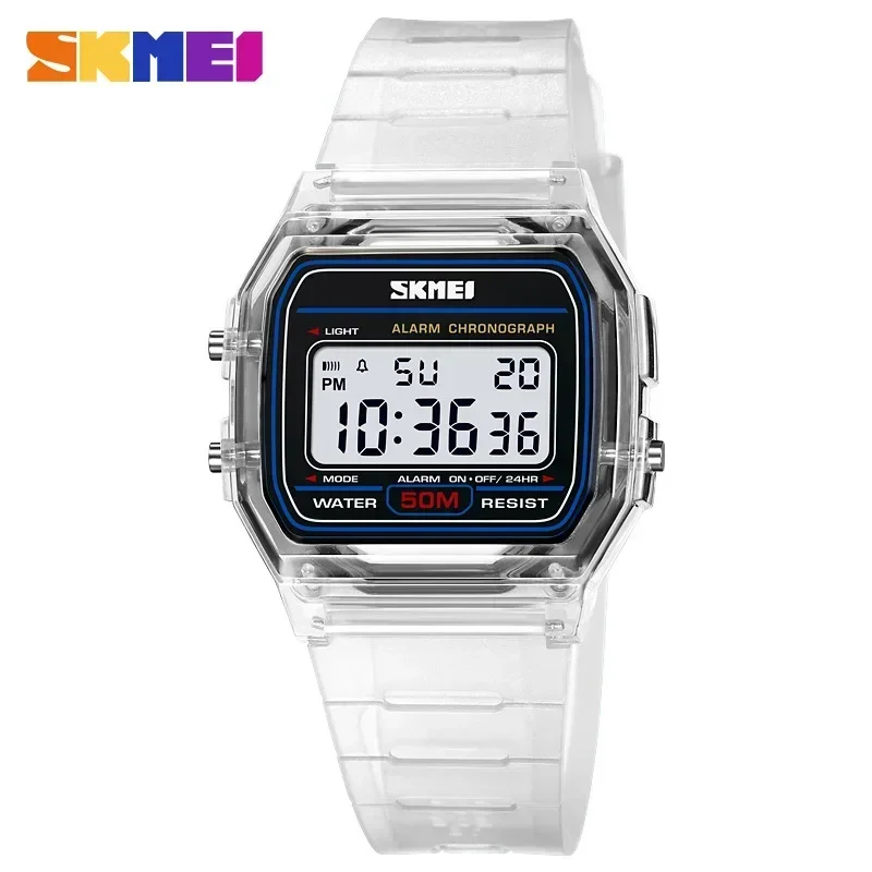 SKMEI 2056 Transparent TPU Str - Rubber Strap Diver 评论和价格