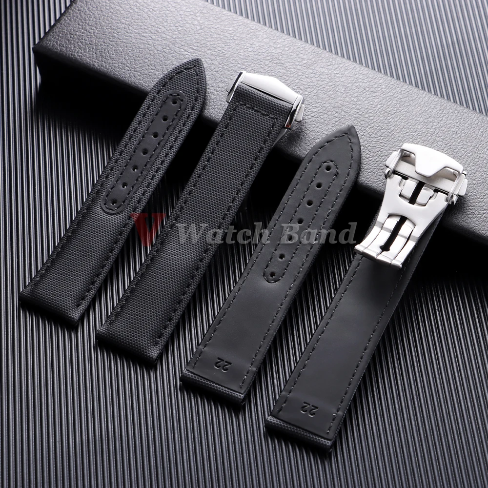 Sailcloth Nylon Watch Band 20m - Suede Strap Watch 评论和价格
