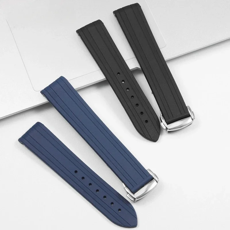 20mm Curved End Rubber Silicon - Omega Watch Seamaster 评论和价格