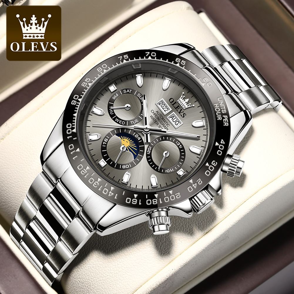 OLEVS 6654 Luxury Mens Watch C - Omega Watch Seamaster 评论和价格