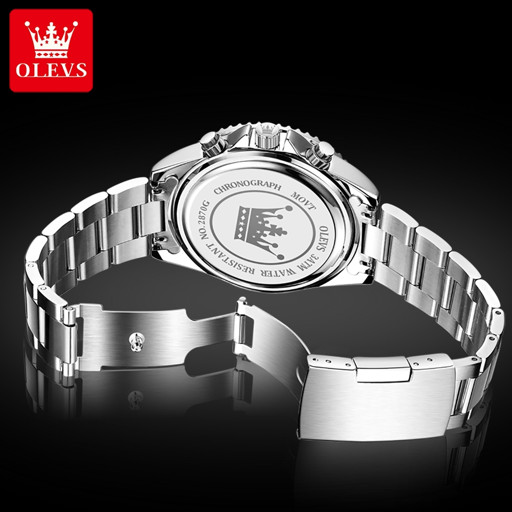 OLEVS 2870 Men's Watches Moon  - Rolex Watch Submariner 评论和价格