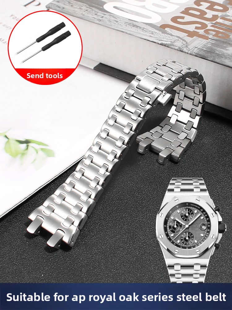 Stainless Steel Watch Strap fo - Audemars Piguet Watch Royal Oak Offshore 评论和价格