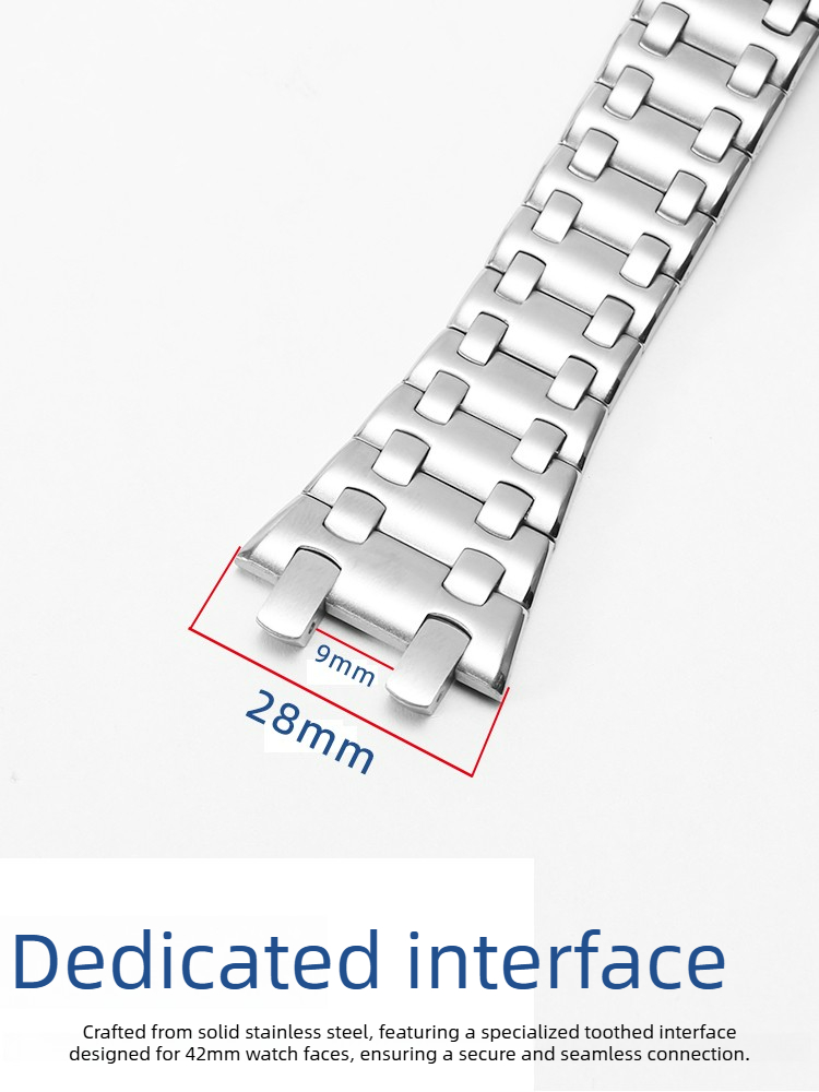 Stainless Steel Watch Strap fo - Audemars Piguet Watch Royal Oak Offshore 评论和价格