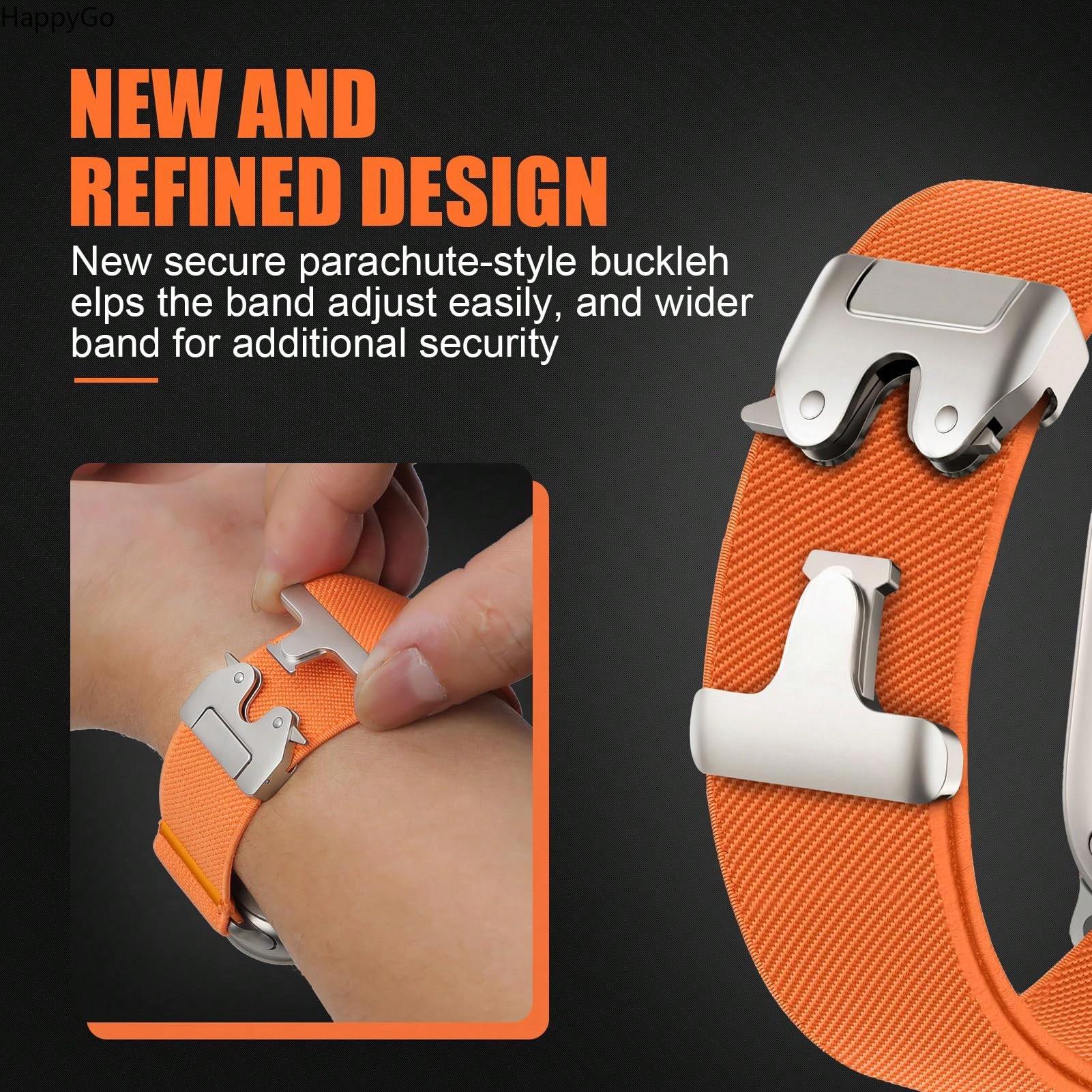 Wide Stretchy Nylon Wrist Stra - Parachute Strap Elastic 评论和价格