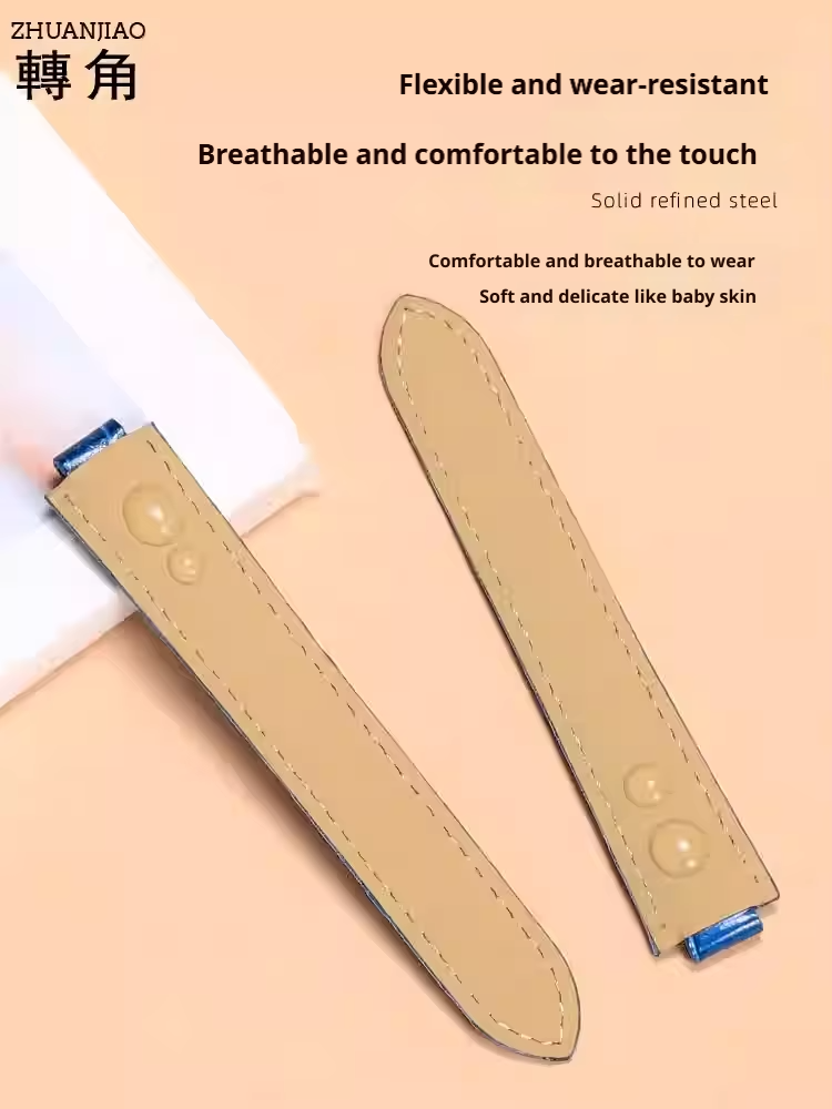 Leather watch strap for Cartie - Cartier Watch Ballon Bleu 评论和价格