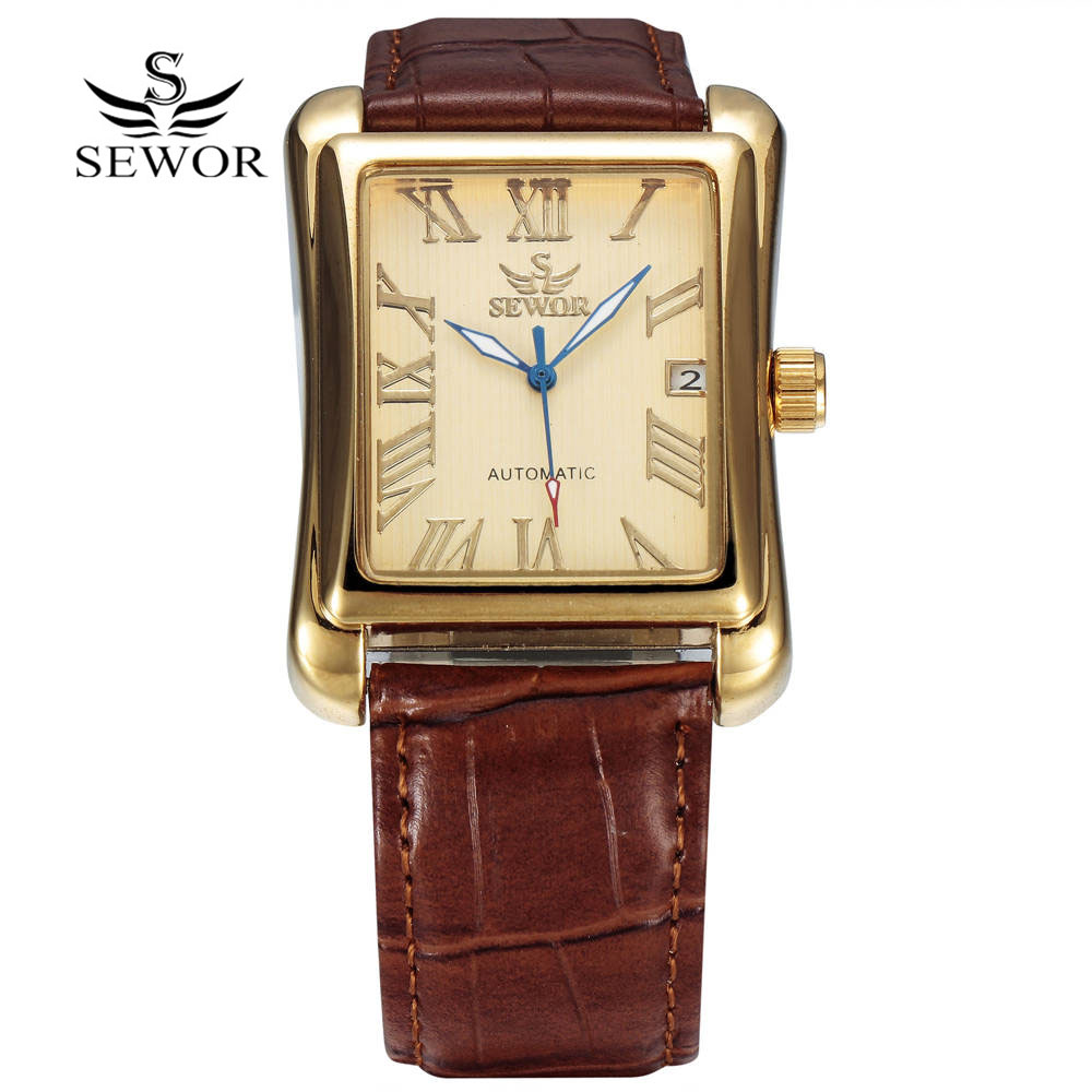 SEWOR Top Brand Luxury Men Wat - Cartier Watch Santos 评论和价格