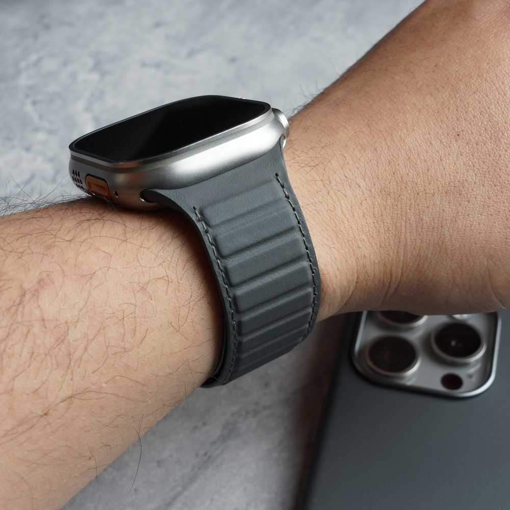 Magnetic Nappa Genuine Strap f - Suede Strap Watch 评论和价格