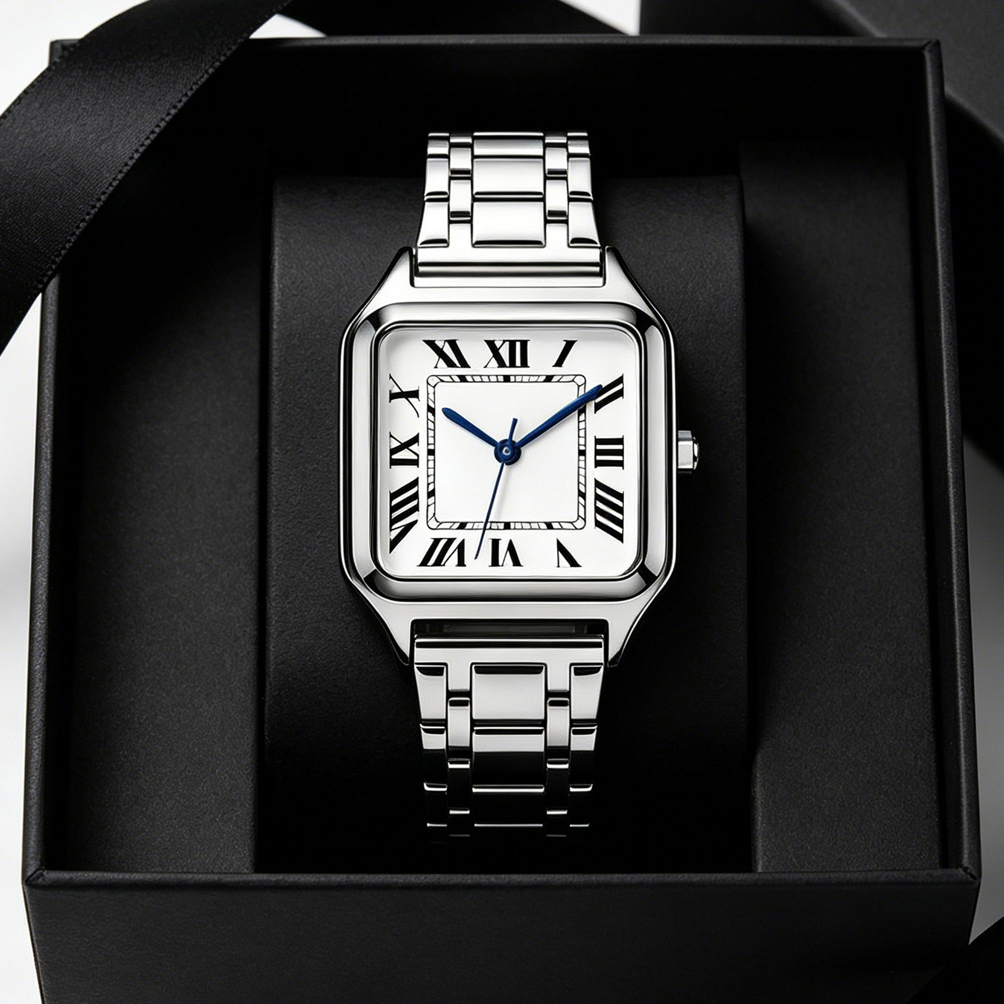 Ladies' Square Luxury Watch, A - Cartier Watch Santos 评论和价格