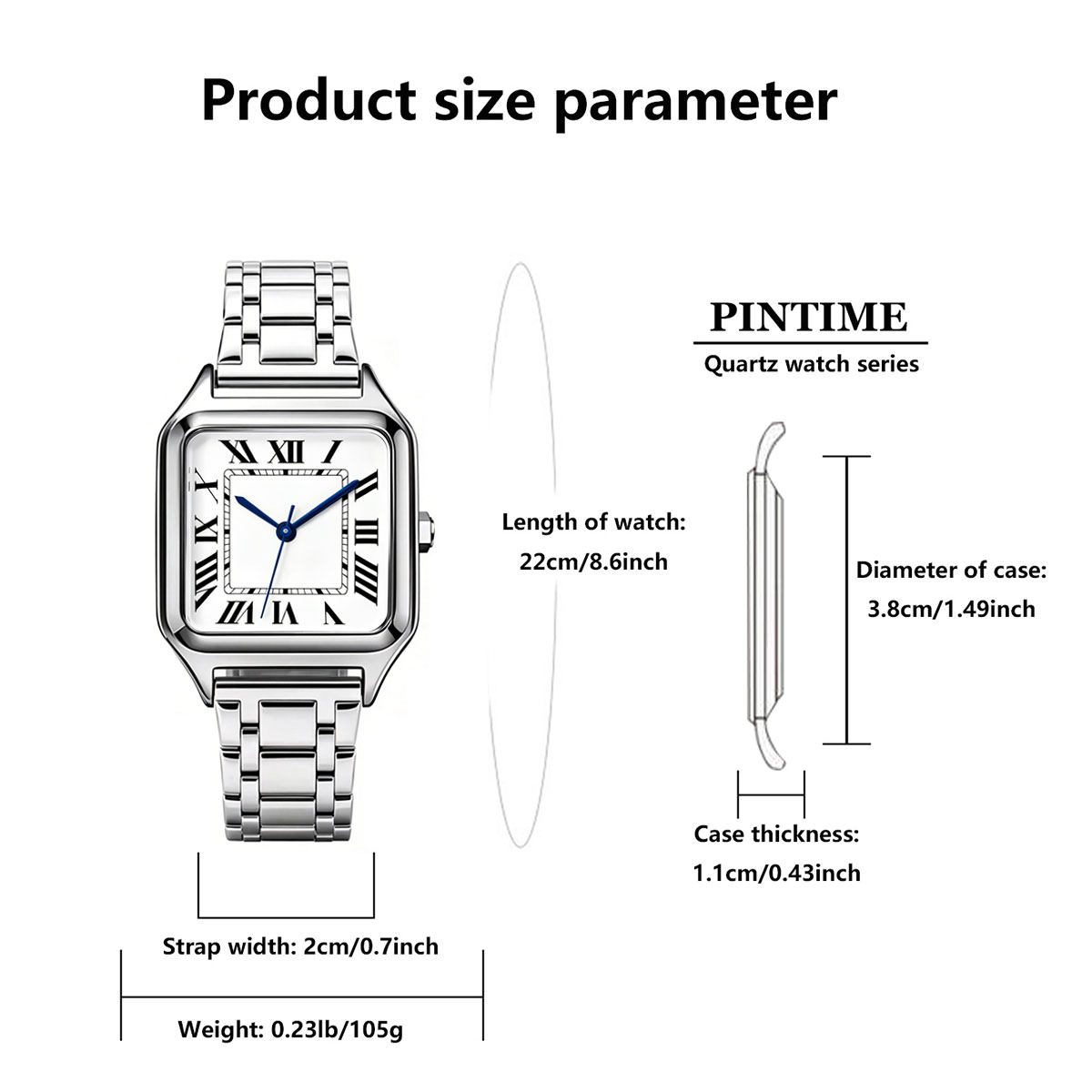 Ladies' Square Luxury Watch, A - Cartier Watch Santos 评论和价格