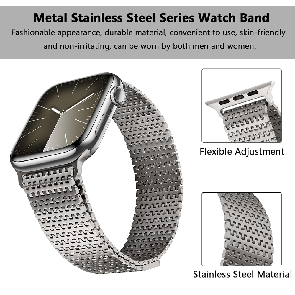 Titanium loop strap for Apple  - Milanese Loop Magnetic 评论和价格