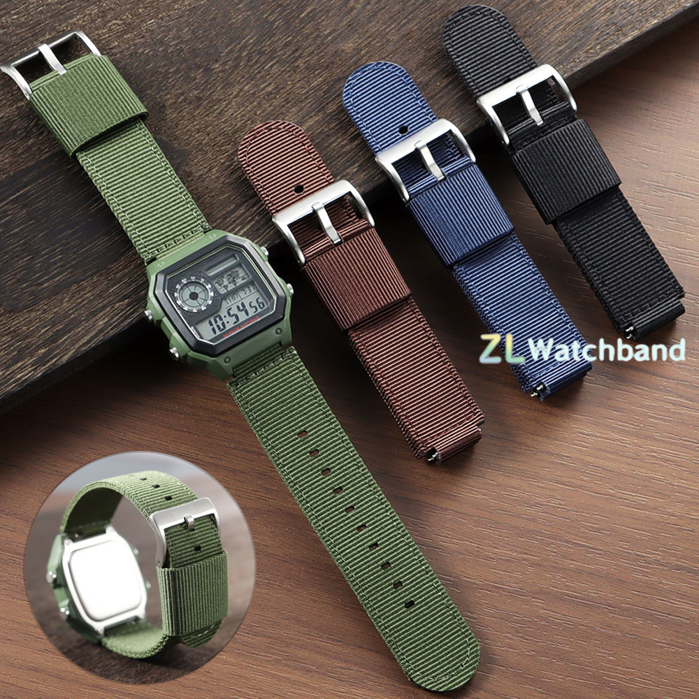 16mm 18mm Canvas Nylon Watch B - Suede Strap Watch 评论和价格