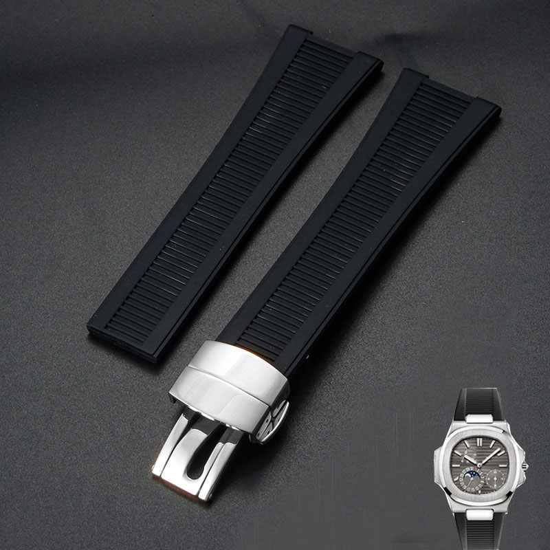 Silicone Watch Strap For Patek - Patek Philippe Watch Nautilus 评论和价格