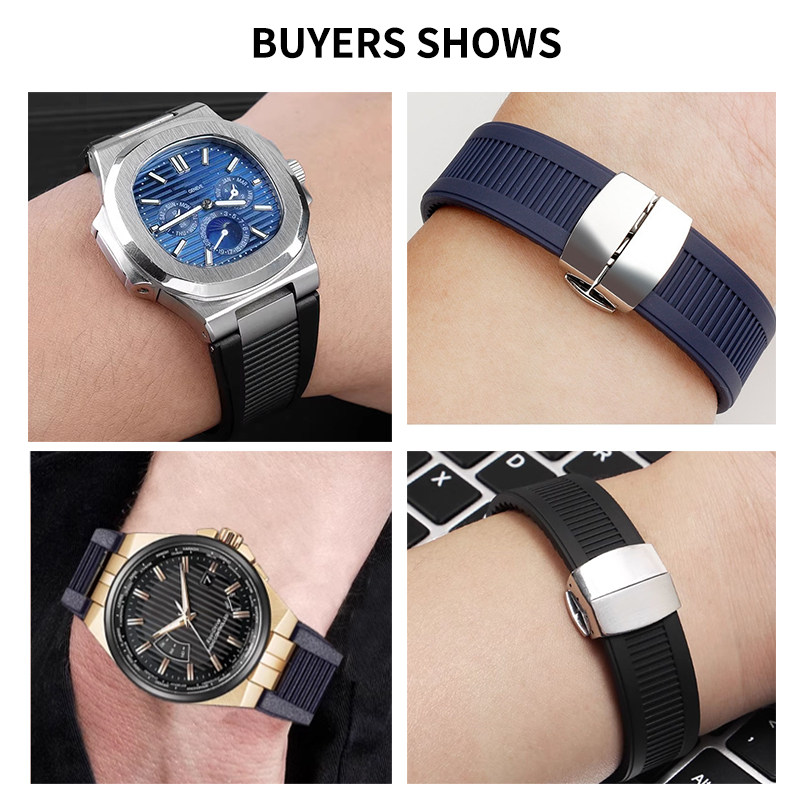 Silicone Watch Strap For Patek - Patek Philippe Watch Nautilus 评论和价格
