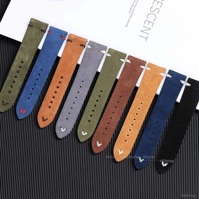 18mm 20mm 22mm High Quality Su - Suede Strap Watch 评论和价格